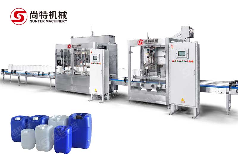 25L全自動塑料方桶灌裝生產線